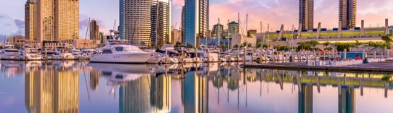 photo of beautiful downtown san diego from across the bay showing the cost of living in san diego