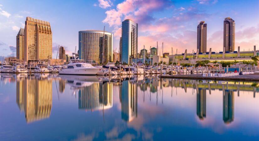 photo of beautiful downtown san diego from across the bay showing the cost of living in san diego