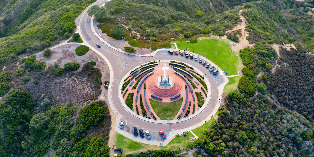 photo of the scenic beauty of mount soledad showing what is san diego known for