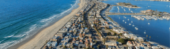 photo of mission and pacific beach showing the best beaches in san diego