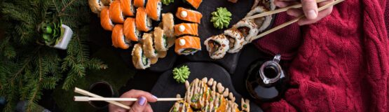 photo of couple having some of the best sushi in san diego