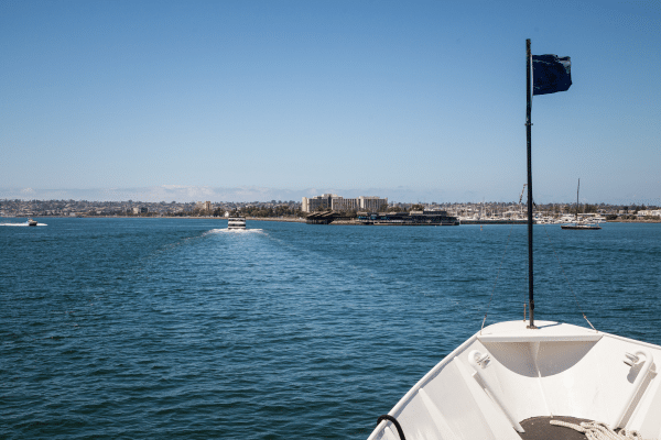 photo of bay from a boat showing things to do in san diego for couples