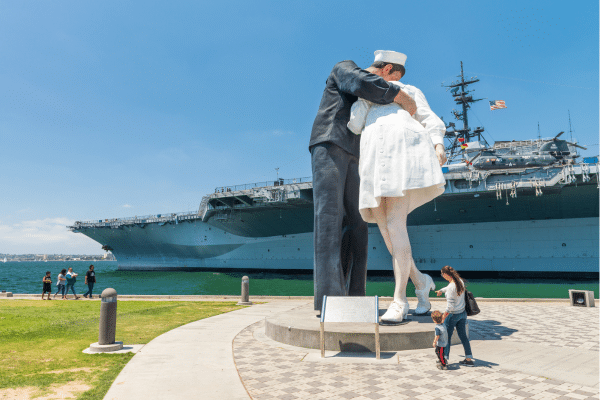 photo of USS Midway museum showing things to do in san diego for couples